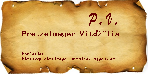 Pretzelmayer Vitália névjegykártya